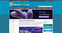 Desktop Screenshot of mailordercorals.com